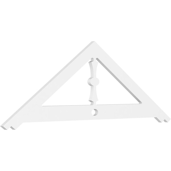 Ekena Millwork Pitch Artisan Architectural Grade PVC Gable Pediment, 60"W x 20"H x 1"P (8/12) GPP060X020X100ART - main